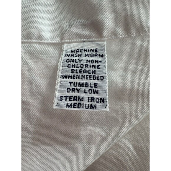 Ralph Lauren Black Label White Button Down Classic Fit Men Shirt Size 17,  34/35 - Picture 7 of 10